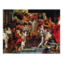 Coronation Of Maria De' Medici In St. Denis In Par Announcement