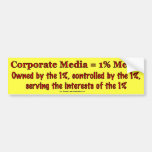 CorpMedia1PctMedia Bumper Stickers