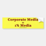 CorpMediaIs1PctMedia Bumper Stickers