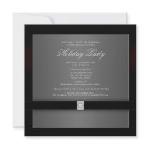 Corporate Black Tie Party Invitation Template