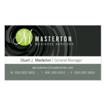 CORPORATE BUSINESS CARD :: cyclone monogram 1