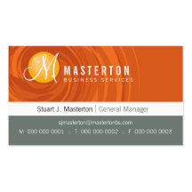 CORPORATE BUSINESS CARD :: cyclone monogram 2