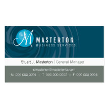 CORPORATE BUSINESS CARD :: cyclone monogram 3