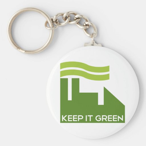 Corporate Keep Green Key Chains