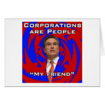 Corporations are people, my friend greeting cards