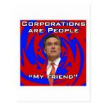 Corporations are people, my friend post card
