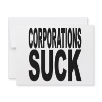 Corporations Suck Personalized Invitation