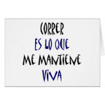 Correr Es Lo Que Me Mantiene Viva Cards