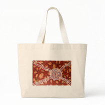 Corroboree II Aboriginal Art Canvas Bag