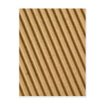 Corrugated cardboard texture postcards