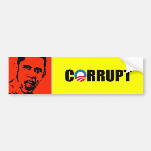 CORRUPT BUMPER STICKER