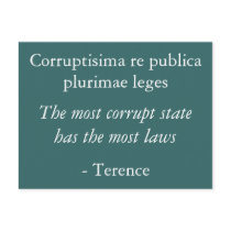 Corruption postcard