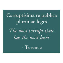 Corruption postcard