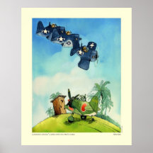Corsairs Catchin' A Zero With His Pants Down Print