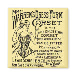 Corset Newspaper Advertisement magnets