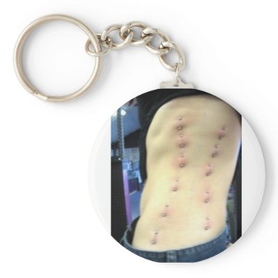 corset piercing keychain by DarkEden