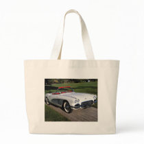 Corvette antique cars classic autos vintage cars tote bag
