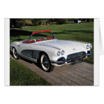 Corvette antique cars classic autos vintage cars card