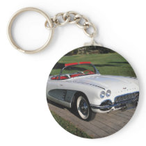 Corvette antique cars classic autos vintage cars keychains