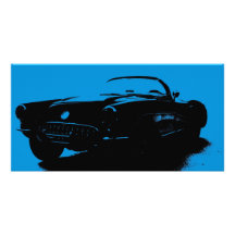 Corvette Bookmark Personalised Photo Card