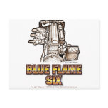 Corvette Engine Blue Flame Six Postcards