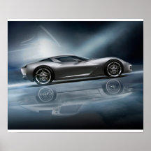 Corvette Stingray Gifts on Corvette Stingray Concept Poster