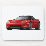 Corvette ZR1 Red Car Mouse Pads
