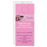 Cosmetic Advertising DOOR HANGER promotion tags Customized Rack Card