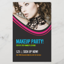 Cosmetics or Makeup Party Flyer