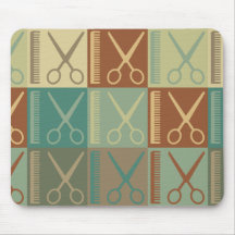 Cosmetology Pop Art Mouse Pads