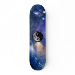 Cosmic Blue Yin Yang skateboards