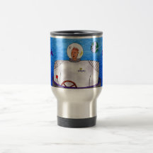 Cosmic Coffee TinCan SpaceMan Travel Mug