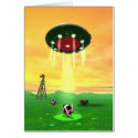 Cosmic Cow Abduction Card