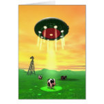 Cosmic Cow Abduction Card
