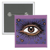 Cosmic Eye Pinback Button
