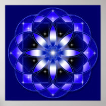Cosmic Flower Print