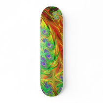"Cosmic Spin" Fractal Art Custom Skateboard