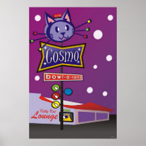 Cosmo Bowl-A-Rama Sign Poster