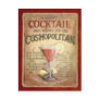 cosmopolitan cocktail recipe post card