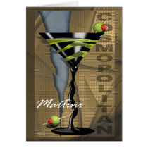 Cosmopolitan Martini greeting card