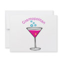 cosmopolitan with the words cosmopolitan on it invitations