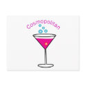 cosmopolitan with the words cosmopolitan on it postcards
