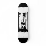 Cosplay Schoolgirl black & white model skateboards