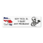 Costa Rica Bumper Sticker bumper stickers