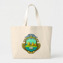 Costa Rica coat of arms Canvas Bags