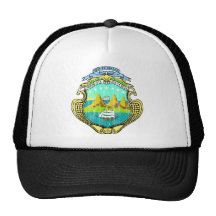 Costa Rica Coat Of Arms Hats