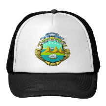 Costa Rica coat of arms Mesh Hats