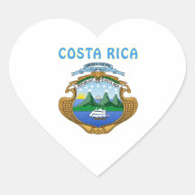 Costa Rica Coat Of Arms Stickers