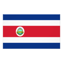 Costa Rica – Costa Rican National Flag Photo Art