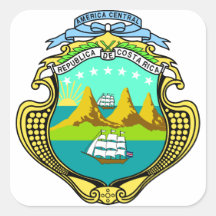 costa rica emblem sticker